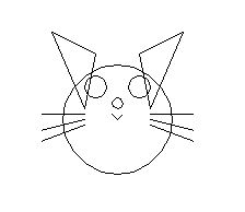 Pythonで猫のイラストを描く